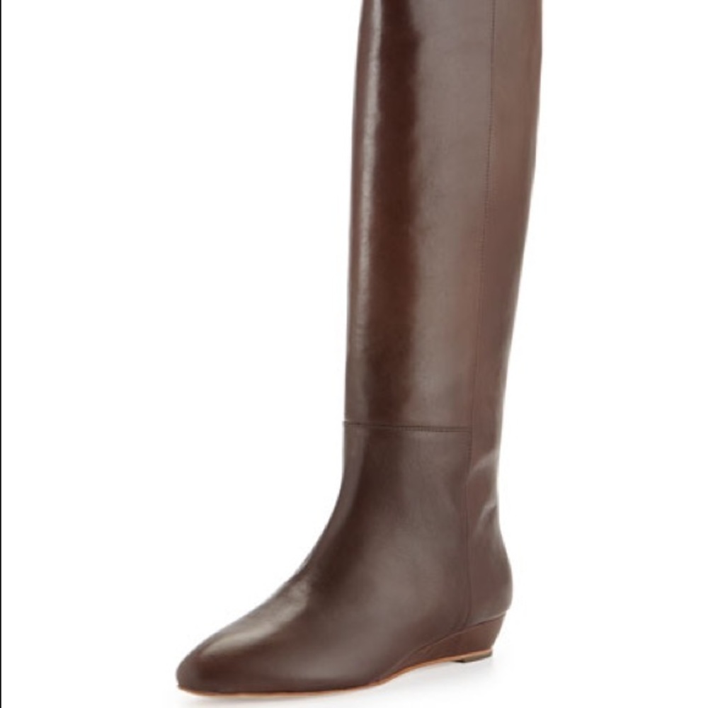 Loeffler Randall Matilde Demi-Wedge Knee Boot, Chestnut - Picture 3 of 14